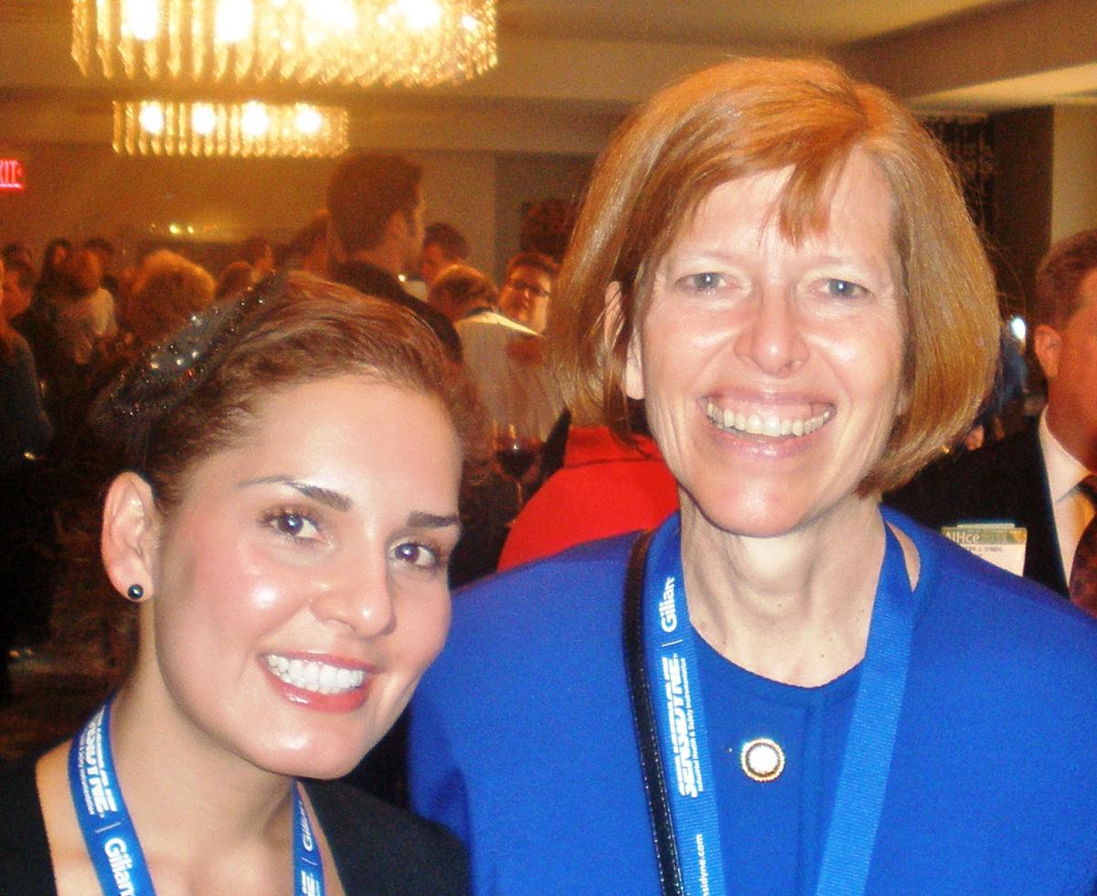 (L to R) Cassandra Porchas and Elizabeth L. Pullen, CIH, President of the American Industrial Hygiene Association